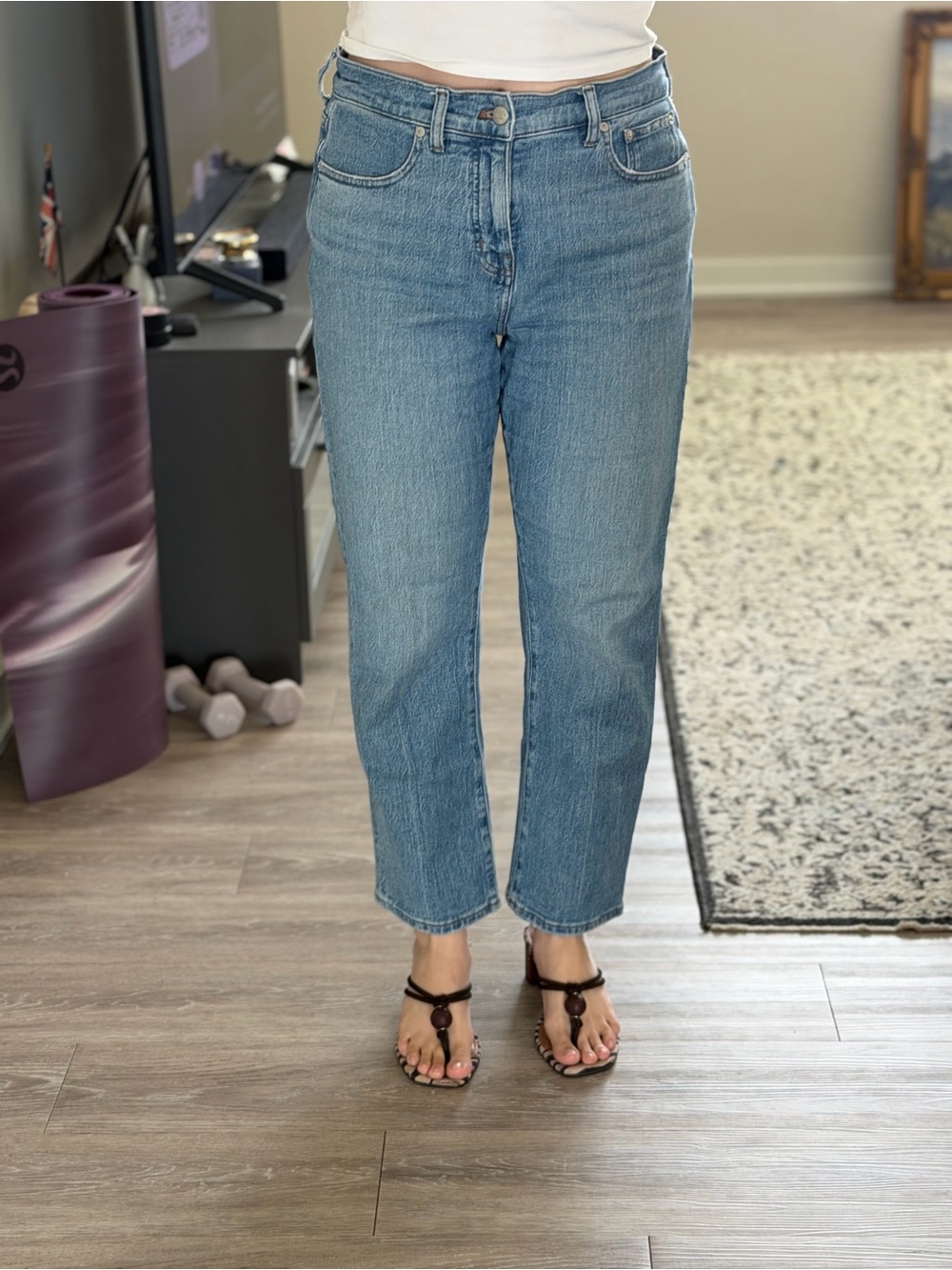 Madewell PETITE Light Blue Straight Jeans